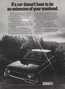 Renault 1969: Extension of Your Manhood anuncio impreso vintage - Imagen 1 de 1