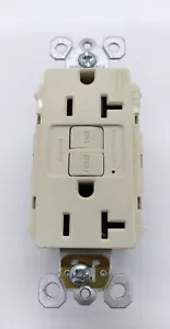 Legrand Pass Seymour 2097TRLA Duplex 20A Selbsttest GFCI hellmandel KOSTENLOSER VERSAND b - Bild 1 von 4