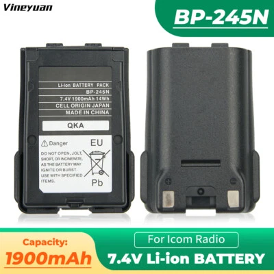 7.4V 1900mAh ICOM BP-245H BP-245N Li-ion Battery for Icom IC-M71 IC-M72 IC-M73 - Image 1 of 4