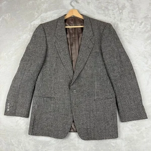 MANI by Giorgio Armani Blazer Herren 42R Reine Schurwolle Tweed Preppy Italy Made - Bild 1 von 15