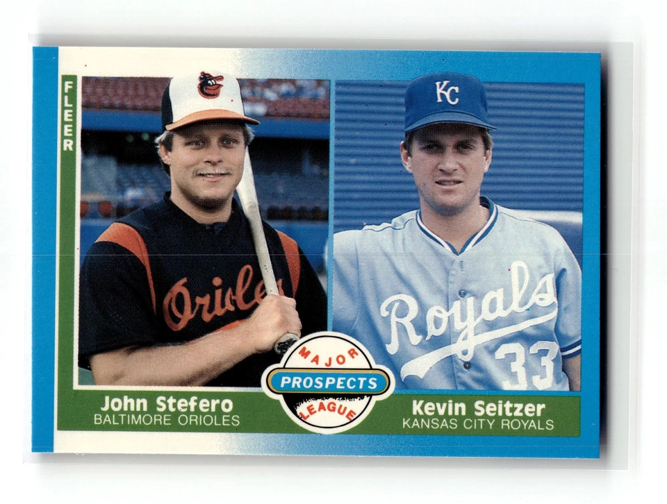 John Stefero / Kevin Seitzer MLP 1987 Fleer #652 Glossy RC - Image 1 of 1