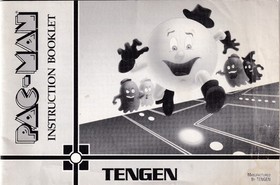 Nintendo NES Instruction Manual PacMan Pac Man (black &white 2nd release)