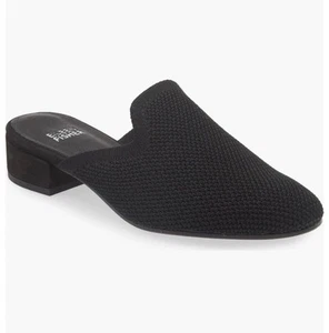 Eileen Fisher Betsy Knit Mule Black slip on NWOB size 7.5 2706 - Picture 1 of 9