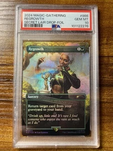 MTG✨REGROWTH FOIL✨SLD X MARVEL Storm PSA 10 RARE Sorcery BONUS Groot Card - Picture 1 of 14