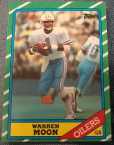 1986 Topps #350 Warren Moon 🔥 Houston Oilers 🔥 - Imagen 1 de 3