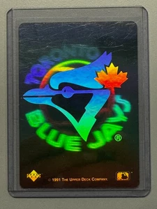 Pegatina holograma logotipo Toronto Blue Jays 1991 Upper Deck - Imagen 1 de 2