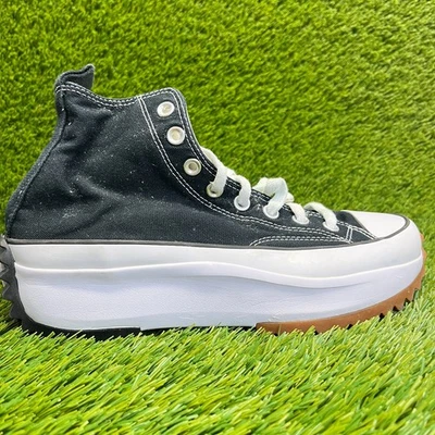 Converse запустить звезда похода Hi мужской размер 8 черный белый резинки повседневные туфли кроссовки - Изображение 1 из 4