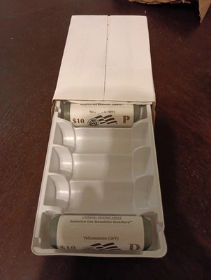 2x 2010 D U.S. Mint roll Yellowstone Qtrs. - Image 1 of 3