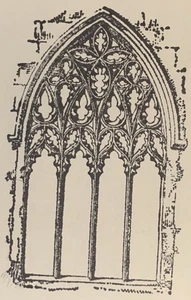 Sello de goma para ventana de iglesia arquitectura gótica Lost Coast Designs sin montar - Imagen 1 de 2