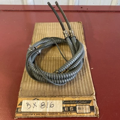 "Cable freno trasero lincoln mercury 1950-51 bx816 1341/4"" cable 25"" conducto" Foto 1 de 4