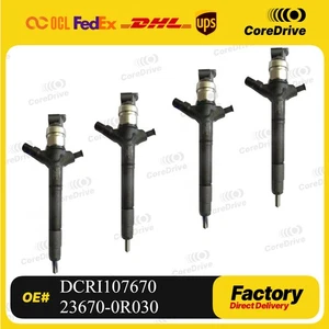 4* Fuel Injector DCRI107670 23670-0R030 Compatible Toyota Avensis Auris 2.0 D-4D - Picture 1 of 4