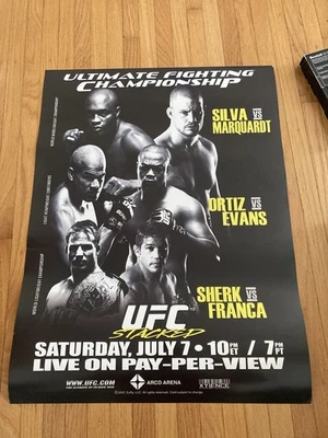 Póster UFC 73 Anderson Silva Tito Ortiz Rashad Evans original 2007 18x24 DS Foto 1 de 4