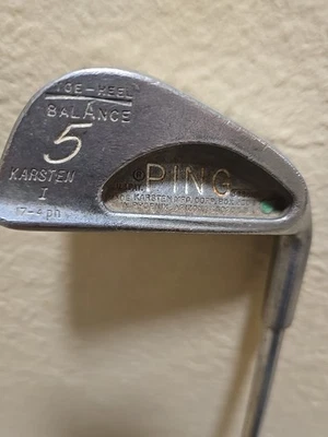 Vintage- Ping Karsten I #5 Iron- RH- Men's- Steel - Regular Green Dot - Image 1 of 4