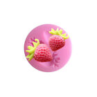 Three Holes Strawberry Fruit Silicone Mold Fondant Molds Sugar Craft Tools