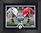 NFL Frankfurt Germany Game Dolphins vs Chiefs Dueling Helmets Coin Framed Picture