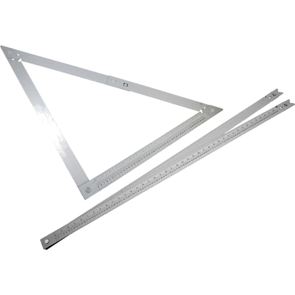 Neilsen Folding Framing Square Carpenters Steel 1200mm Rafters Metric Imperial - Image 1 of 1
