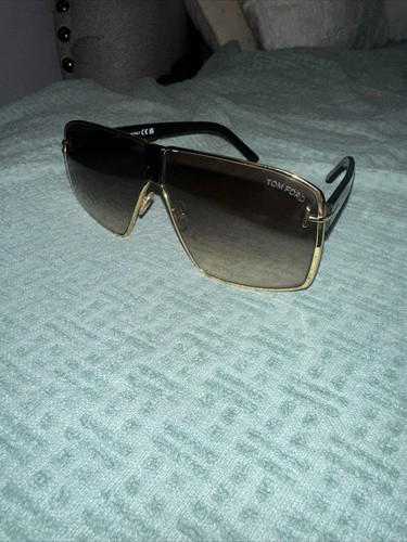 TOM FORD TF 0911 Reno Sunglasses 30F Gold / Blue lenses 66 new ONLY 2 ...