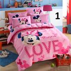 Kids New Bedding Set Disney Minnie Mouse Duvet Blanket Comforter Pillow Case 