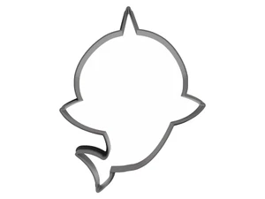 Baby Shark Cookie Cutter | 3D Printed, 3D Figurines - Picture 1 of 2