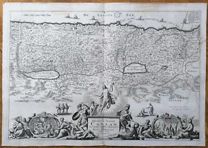 Stoopendaal Original Karte Israel Gelobtes Land Kanaan (B) - 1738 - Bild 1 von 2