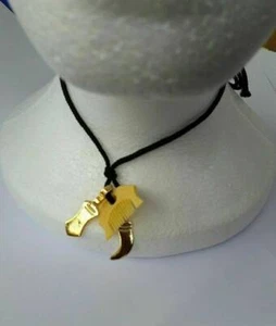 Peine Sikh Punjabi enchapado en oro Khanda Kirpan hilo negro Singh Khalsa regalo ZZ9 - Imagen 1 de 4