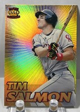 🔥1995 Pacific Gold Prisms Tim Salmon ⚾️ #5 Super Rare “GOLDEN” Jewel! WOW!🔥