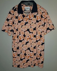 Good Fellow Mens Golf Polo Shirt Orange Slices SIZE S - Picture 1 of 3