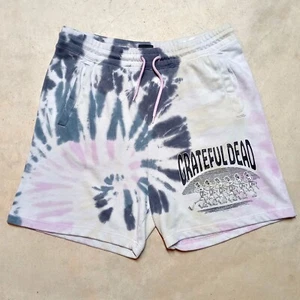 Grateful Dead x H&M Dancing Skeletons Tie Dye Relaxed Fit Shorts - Size Large - Picture 1 of 8