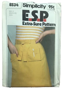 Rare Simplicity c1978 Vintage Sewing Pattern 8534 ESP Golf Skirt Size 8-12 UNCUT - Picture 1 of 6