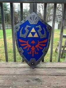 REGALO DE NAVIDAD Metal MEDIEVAL Leyenda de Zelda Inspirado Hylian Templar Shield 24" - Imagen 1 de 3