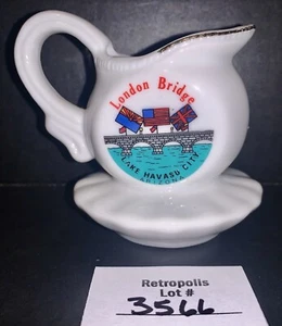 London Bridge Lake Havasu City AZ Mini Pitcher Wash Basin Souvenir - Picture 1 of 5