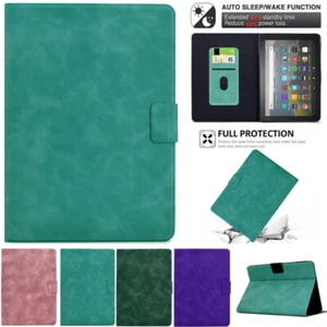 Für Amazon Kindle 11. Gen Paperwhite 12. Gen Fire 7 HD 8 Smart Lederhülle Cover - Bild 1 von 47