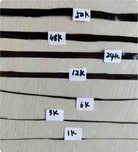 Nastro filettato filamento traino fibra di carbonio 1K/3K/6K/12K/24K/48K/50K 30M - Foto 1 di 4
