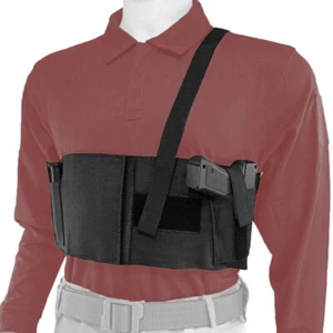 Ambidextrous Tactical Concealed Carry Shoulder Pistol Gun Holster with Mag Pouch - Picture 1 of 11