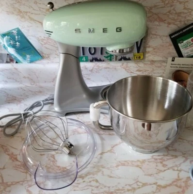 SMEG Stand Mixer - Egg Shell Green - Never Used - Missing Bread Attachment - Image 1 of 4