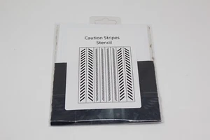 Warhammer Tabletop Gaming Caution Stripes Airbrush Vinyl Stencil - Picture 1 of 2