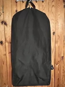 BLACK 41” COAT JACKET GARMENT STORAGE BAG Carry HandlesWithShoe Zip Heavy Fabric - Picture 1 of 12