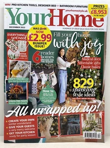 YOUR HOME MAGAZINE DECEMBER 2023 ISSUE - BRAND NEW - EX STOCK (003) - Picture 1 of 6