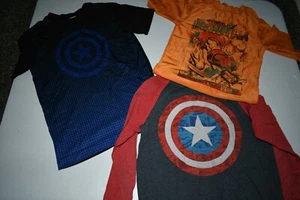 Youth Captain America Iron-Man YS Lot of 3 Shirt (Multicolor) Multiple - Picture 1 of 7