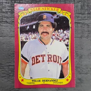 1986 Fleer Star Stickers - #56 Willie Hernandez - Picture 1 of 1