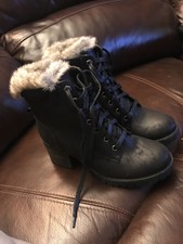 steve madden bitter faux shearling trim bootie