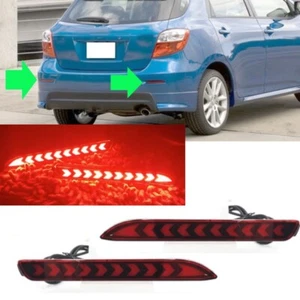 2x For Toyota Matrix 2009 2010 Rear Bumper LH RH Fog Light Led Reflector Cover - Picture 1 of 1