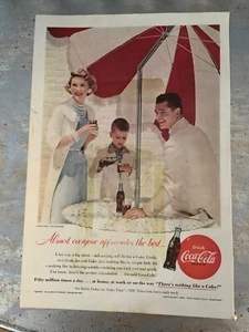 Magazine ad Coca Cola, Vintage 1955, 63/4" X 10". See Comments and Picture. - Picture 1 of 2