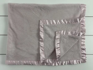 NURSERY RHYME Pink Baby Blanket Lovey Plush Satin - Picture 1 of 5
