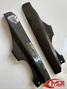 Aprilia Carbon Fiber RSV Tuono 2003 2005 Radiator Ends Guard Shields Covers - Picture 1 of 4