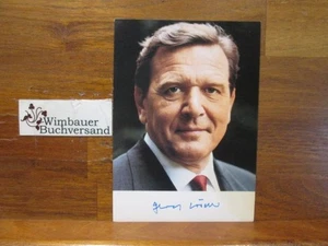 Original Autogramm Gerhard Schröder Bundeskanzler /// Autogramm Autograph 248199 - Bild 1 von 3
