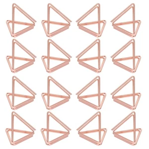 25Pcs Double Triangle Memo Clips Photo Clips Business Cards Clamps Photo Holders - Picture 1 of 12