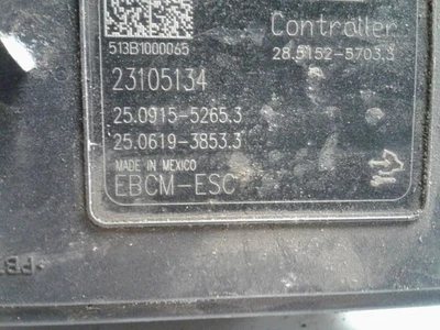 Módulo de bomba de freno ABS 14 2014 Cadillac XTS modelo base 23105134 Foto 1 de 4