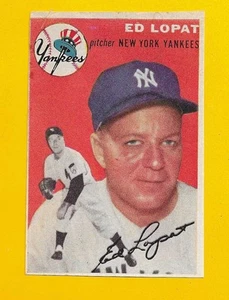 67713 1954 Sports Illustrated Paper HAND CUT Ed Lopat YANKEES - Bild 1 von 4