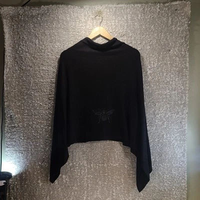 Cashmere Poncho Women Cape Hand Made In Nepal One Size S/M Unbranded BEE Logo - Image 1 of 4